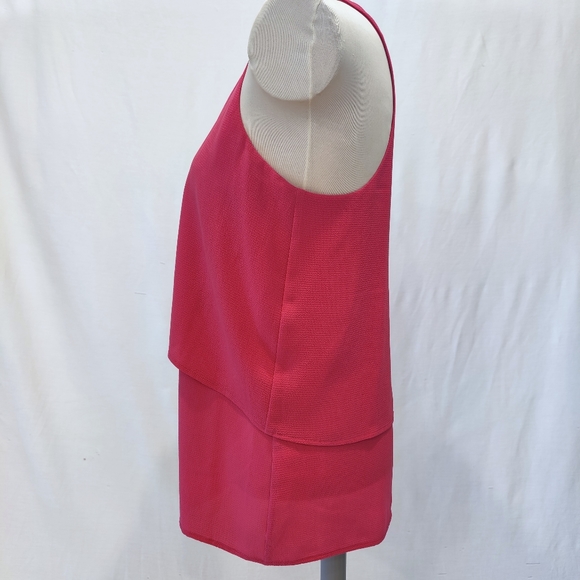 cooper & ella Pink Layered Racerback Blouse - Picture 7 of 8
